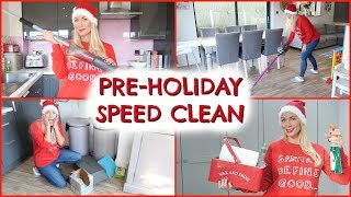 SPEED CLEAN MY ENTIRE HOUSE WITH ME  PRE HOLIDAY CLEANING  SPEED CLEAN EMILY NORRIS [upl. by Nylaras559]