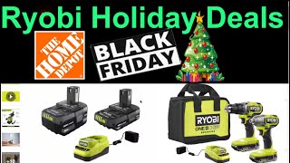 Ryobi Black Friday 2024 Holiday Deals Home Depot [upl. by Yrogiarc]