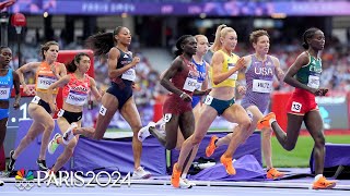 Nikki Hiltz places third claims spot in womens 1500m final  Paris Olympics  NBC Sports [upl. by Metzger]