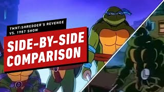 Teenage Mutant Ninja Turtles Shredder’s Revenge Intro vs 1987 TMNT Animated Show Intro Comparison [upl. by Adnylg]