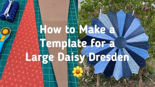 How to make a Large Dresden template for the Daisy Dresden Table Topper stepbystep instructions [upl. by Caryl]