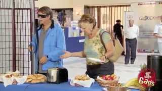 Toaster Hits Blind Man Prank [upl. by Keon]