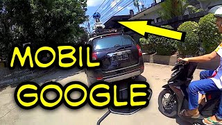 KETIKA BERTEMU MOBIL GOOGLE MAPS STREET VIEW [upl. by Aiuoqes]