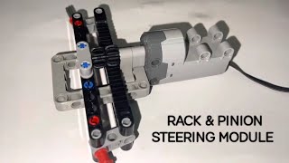 LEGO Technic Simple Rack amp Pinion Steering Module [upl. by Barrett]