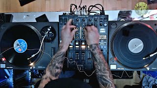 Vinyl Old School Techno DJ Set 142 Bpm MatthiasBlajer Soundgarden Underground Studio Session [upl. by Adnoral]