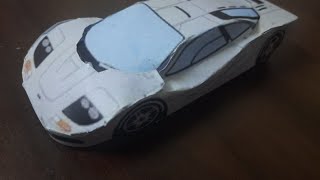 How to make a paper McLaren F1 1995 Soham Art Studio [upl. by Nedah]