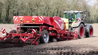 Fendt 724 mit Grimme GB 430 beim Kartoffel pflanzen [upl. by Rosse]