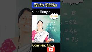 😇MATHS RIDDLES CHALLENGE shortsmaths viral mathspuzzle [upl. by Ybhsa]