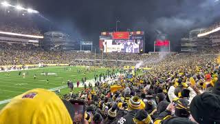 Big Ben Roethlisbergers final entrance for the Steelers at Heinz field [upl. by Miles]