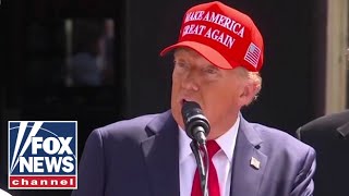 Trump visits Georgia to show solidarity after Hurricane Helene [upl. by Notaes]