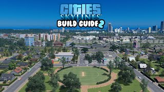 Developing Community Social Hubs In Cities Skylines  25 Tiles Build Guide [upl. by Atidnan22]