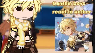 ┆✩ geshin boys react to aether ✩┆ [upl. by Savina]