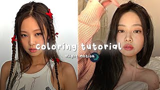 Coloring tutorial alight motion [upl. by Hartmunn952]