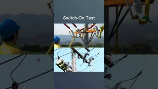 have you ever seen a highvoltage switchon test electrician highvoltage [upl. by Adiam]