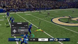 AllAmerican game 6 NCAA25 CFP vs Georgia Tech [upl. by Patrich]