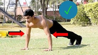 How to do a Pushup Correctly in Hindi  All Pushup Mistakes [upl. by Trinity]