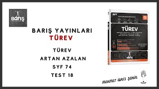 Barış Türev Artan Azalan Test 18 Syf 74 [upl. by Aliuqat]