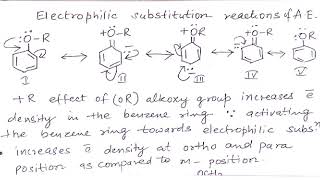 ELETROPHILIC SUBSTITUTION REACTIONS OF AROMATIC ETHERS MECHANISM ALCOHOLS PHENOLS AND ETHERSNEET [upl. by Anikram]