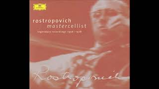 HQRachmaninoff Cello Sonata Rostropovich 1956 [upl. by Gibrian]