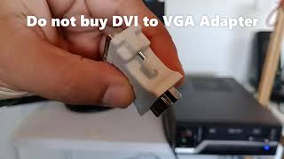 L115Do not buy DVI to VGA Adapter [upl. by Shaughnessy822]