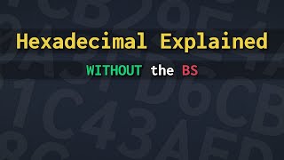 How does Hexadecimal work And why do we use it [upl. by Notaes487]