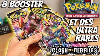 8 Booster Pokémon EB2 Clash des Rebelles Carte V Max Ultra Rare Unboxing Français [upl. by Nylatsirhc]