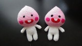 Kakao Friends  Apeach TUTORIAL  Amigurumi Pattern [upl. by Illil422]