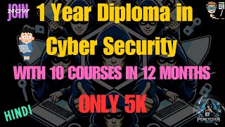 🔐 1Year Advanced Diploma in Cyber Security  10 Courses in 12 Months 🔐 [upl. by Weisler]