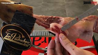 Cómo cortar jamón tutorial Corte del jarrete [upl. by Retha620]