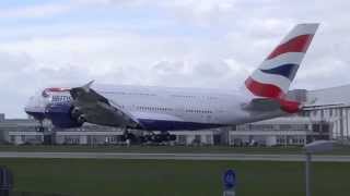 British Airways A380 Landing GXLEF Cabin First Flight [upl. by Mclaurin923]