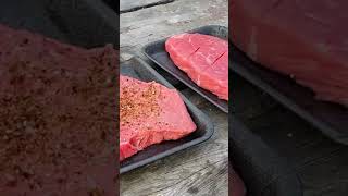 Steaks in the Alaskan Wilderness camping adventure hiking travel nature outdoorsy staywild [upl. by Grimbald]