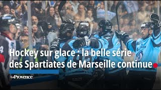 Hockey sur glace  la belle série des Spartiates de Marseille continue [upl. by Nirtiak384]