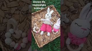 Zestaw dla niemowlaka króliczki crochet szydelko amigurumi amigurumicrochet baby [upl. by Fanchette985]