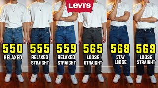 COMPLETE Guide To Levis Baggy Fit Jeans 550 555 559 565 568 569 [upl. by Jaclin]