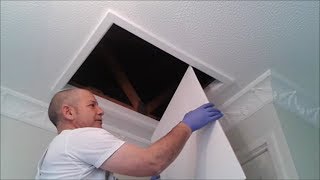 Painting Loft Hatch Cover Gloss Satin Matt [upl. by Domenico]