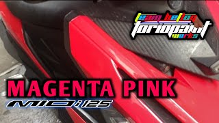 MAGENTA PINK  MIO I 125  Tutorial  Torio Paint Works [upl. by Anikehs]