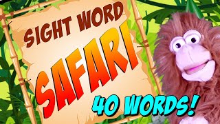 KINDERGARTEN SIGHT WORDS  40 sight words preprimer list [upl. by Rambert50]