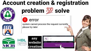 How to fix system cannot process the request currently please try later problem solve Haniyas tech [upl. by Ahsikad]