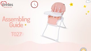 Tinnies Baby High Chair  T027013  Feeding Chairs [upl. by Karab304]