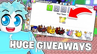 GIVING AWAY HUGES IN PET SIM 99 amp 11K SUBSCRIBERS TODAY🎉🎉 [upl. by Adahsar]