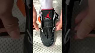 How to style lace your jordan 4s Best Way lace tutorial [upl. by Nnylannej]