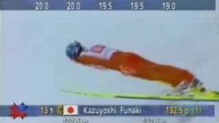 Funaki Kazuyoshi  1275m  WM1997 Trondheim K120 Team [upl. by Siegel]