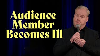 Audience member becomes ill  Jim Gaffigan Dark Pale [upl. by Akema130]