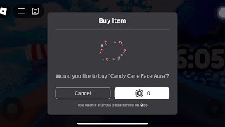 FREE LIMITED CANDY CANE FACE AURA 🍭 ASEAN PLAY FOR UGC [upl. by Leyameg156]