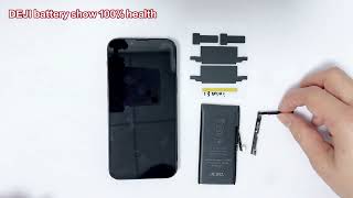 Show battery health status DEJI iPhone 13 mini battery replacement guide [upl. by Kcirdef463]