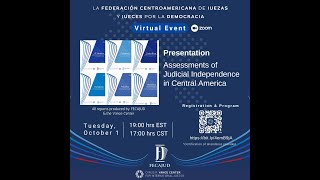 FECAJUD presents the judicial independence assessments for Central America [upl. by Latashia44]