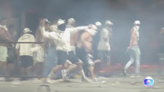 Exclusive Footage quotRiot Erupts in Brazil as Santos FC Faces First Relegation in 111Year Historyquot [upl. by Haral]