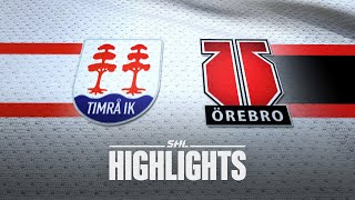 Timrå vs Örebro  24 sep 2024  Highlights [upl. by Kiefer]