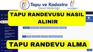 Tapu Randevusu Nasıl Alınır  Tapu Randevu Alma  Web Tapu [upl. by Gebler888]