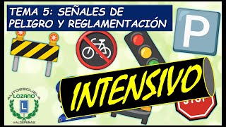 INTENSIVO PERMISO B  TEMA 5 SEÑALES VERTICALES [upl. by Kolnos]